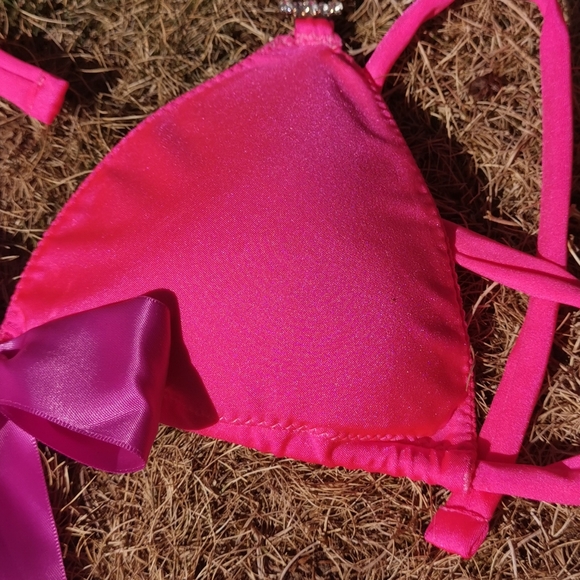 Custom Made Crystal Pink Bikini - Picture 8 of 12